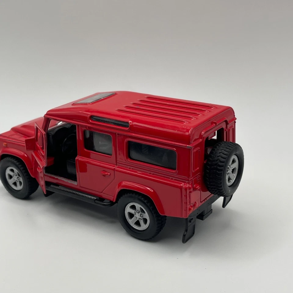 HTI Toys Land Rover Defender Collectible 1:34 Red Die-Cast Kids Car Toy #1h - Image 3 of 4