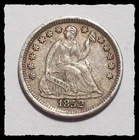 1852-P SEATED LIBERTY HALF DIME Original Sharp XF+  #33D73 .900 FINE SILVER COIN