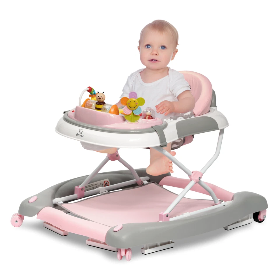 BRONEA® 4in1 Gehfrei Lauflernwagen Lauflernhilfe Babywalker Schaukel B-WAHL