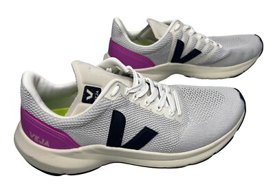 Veja Marlin V-Knit Sneakers Chalk-Black- Ultraviolet Women's Size 44 US 10 - HTF