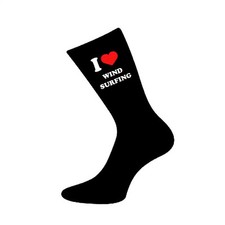 I Love Windsurfing Design Mens UK 5-12 Black Socks X6VL048