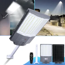 6000W Commercial 9900000LM LED Outdoor Dusk to Dawn Solar Street Light Road Lamp