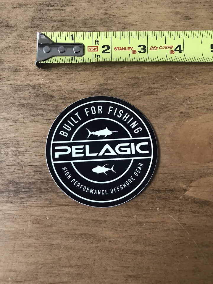 Pelagic Built For Fishing OffShore Logo Fish Sticker/Decal Approx 3" Authentic