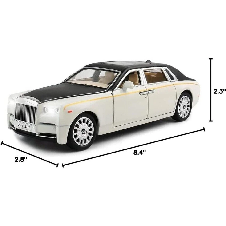 Литая модель автомобиля Rolls-Royce Phantom в масштабе 1:24 для коллекции детских игрушек и подарков - Изображение 2 из 4
