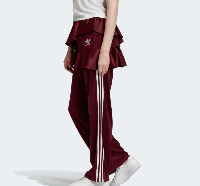 Adidas Originals x J Koo Women Track Pants Maroon Red FT9894 Adidas Originals x J Koo Women Track Pants Maroon Red FT9894