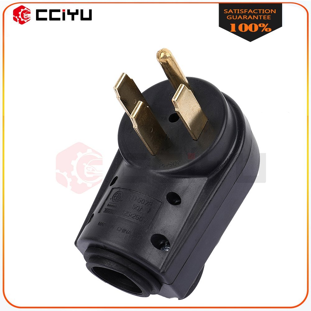 250V 50Amp RV Camper Trailer Power Adapter Male Plug Replacement