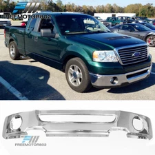 Fits 06-08 Ford F-150 Mark LT Fleetside Front Step Bumper Face Bar Chrome SS