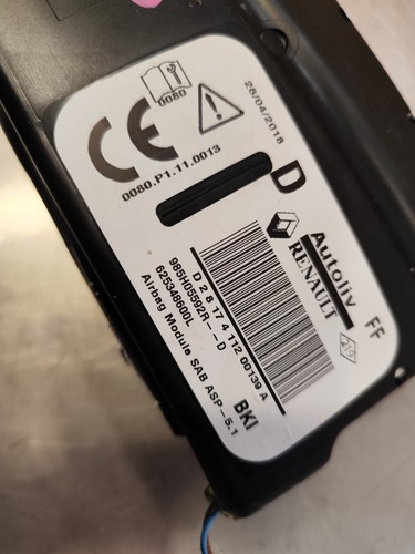 AIRBAG SIEGE AVANT DROIT RENAULT CAPTUR 1 PHASE 2 0.9 TCE 90CV 985H05592R - Picture 5 of 5