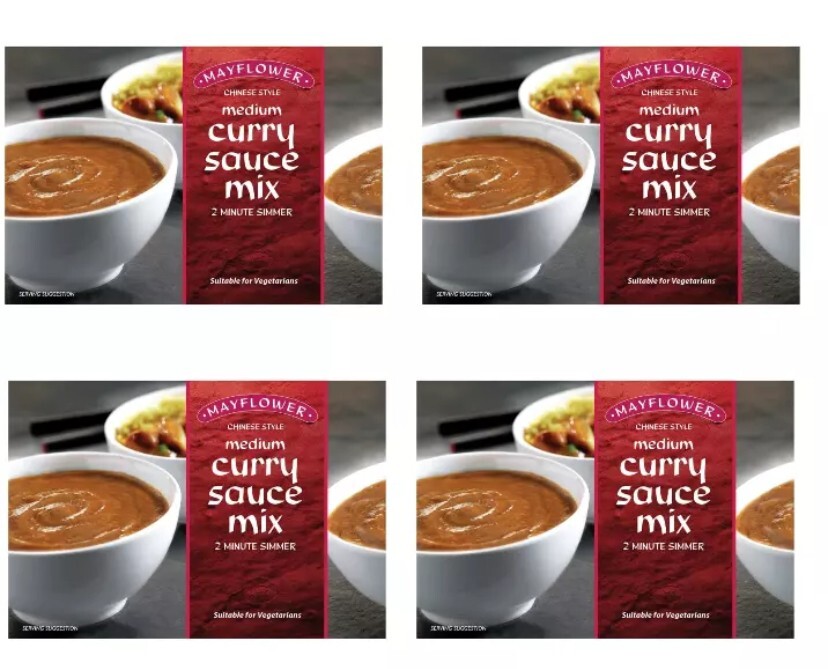x Mayflower Chinese Style Medium Curry Sauce Mix 255g UK
