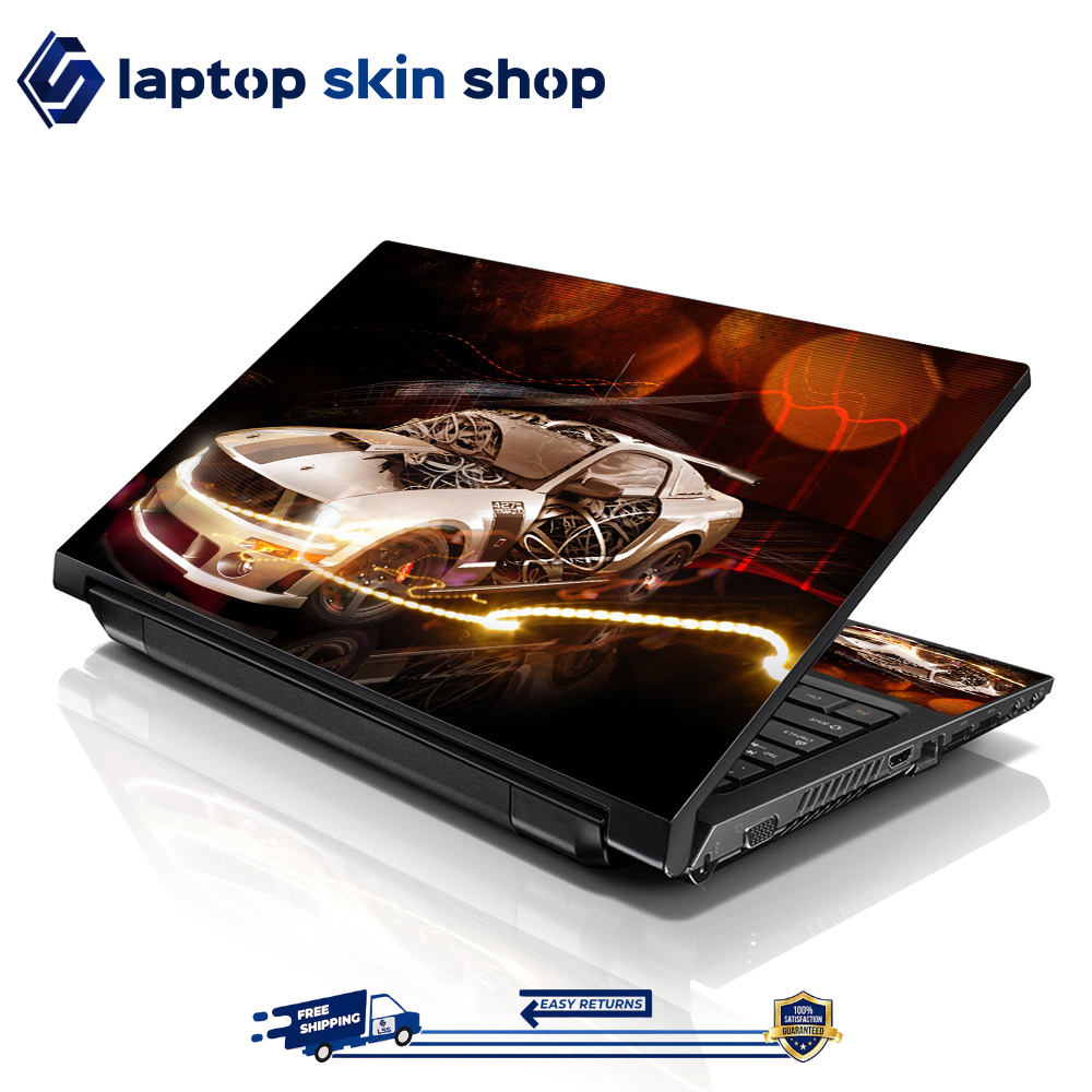 Car Rear Notebook Cover Laptop Skin Sticker Decal Cover for Notebook Apple Acer Asus Car Design ...