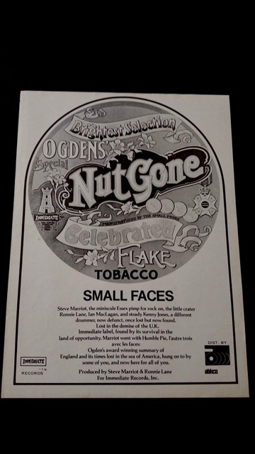 Small Faces Ogden Nut Gone Flake Tobacco Rare Original Print Promo Poster Ad Ebay