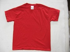 GILDAN - Boy's T-Shirt - Red - Large - EUC
