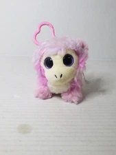 2019 Scruff Luvs Pink Monkey Plush Keychain Hook 4”