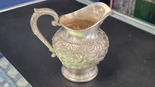 Vintage S. Kirk & Son 474 .925 Sterling Silver Repousse Creamer
