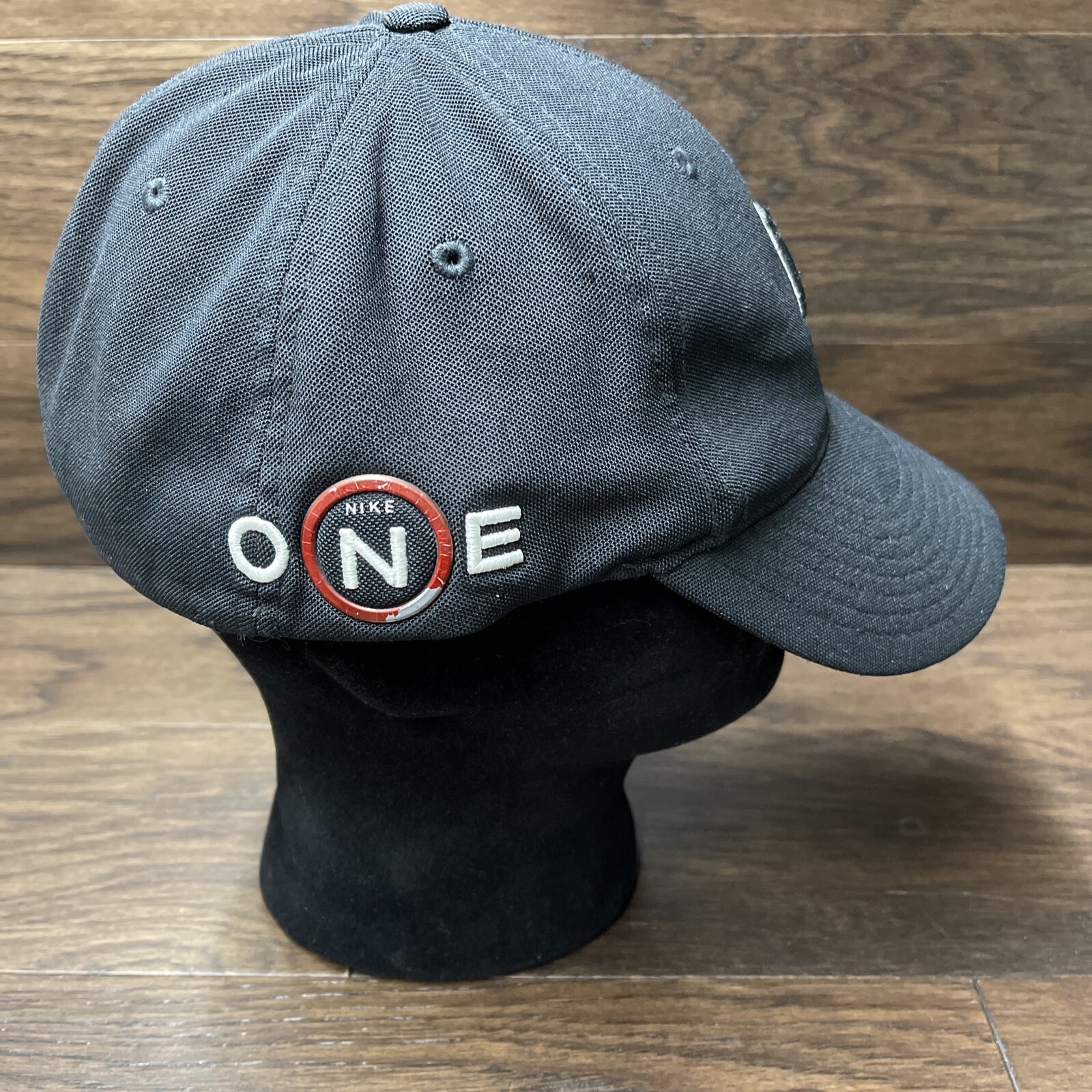 Nike Hat Cap Fitted Adult One Size Black White Tiger Woods Golf Casual Mens image 4