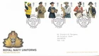 PORTSMOUTH GB ROYAL MAIL FDC COVER 2009 ROYAL NAVY UNIFORMS STAMP SET