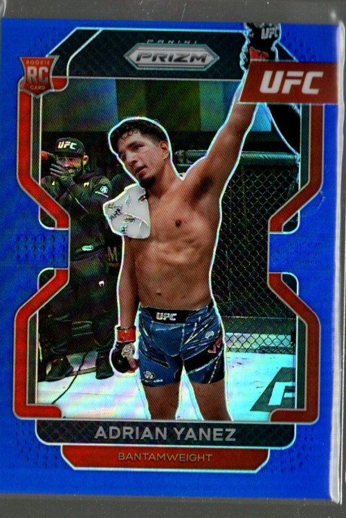 2022 Panini Prizm UFC Prizms Blue #107 Adrian Yanez RC /199
