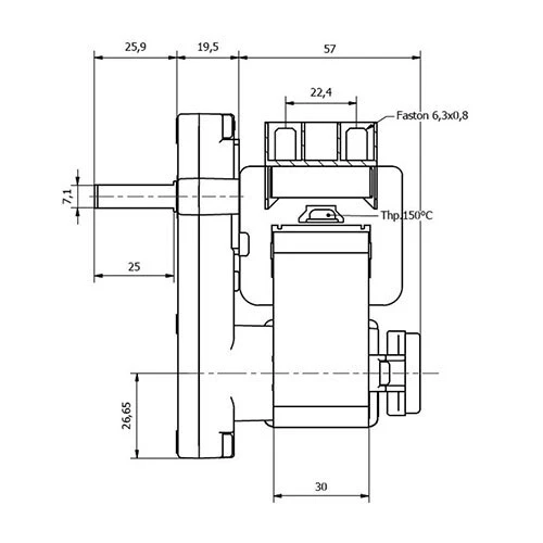 MOTORIDUTTORE KENTA STUFA PELLET ANSELMO COLA BLITZ CHARME FOCUS GLOBAL COD.2083 - Immagine 2 di 4