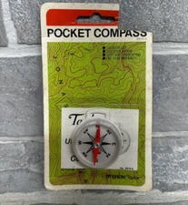 Pocket Compass Taylor Instrument 2915 Camping Hiking Vintage Made In USA Manual