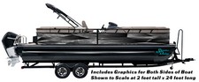 3D Grunge Geometric Gray Graphic Kit Decal Fishing Boat Wrap Pontoon Vinyl