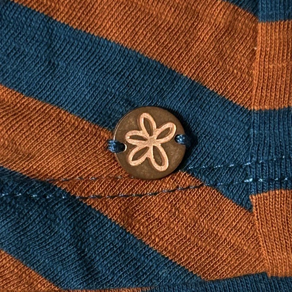 MATILDA JANE 435 PEP RALLY TUNIC Girls 10 ORANGE BLUE STRIPED TUNIC TOP NWT - Image 3 of 4