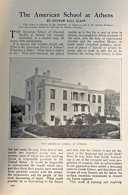 1908 American School of Classical Studies at Athens Greece illustrated