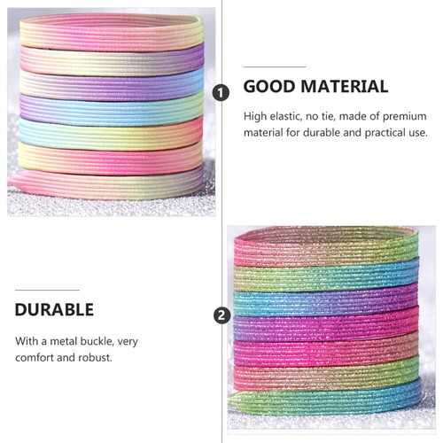 7 Pairs No Need to Tie Shoelace Buckle Dress Laces Child Elastic - Picture 12 of 12