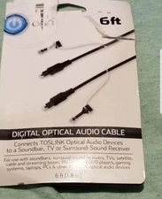 ONN Digital Optical Audio Cable 6ft