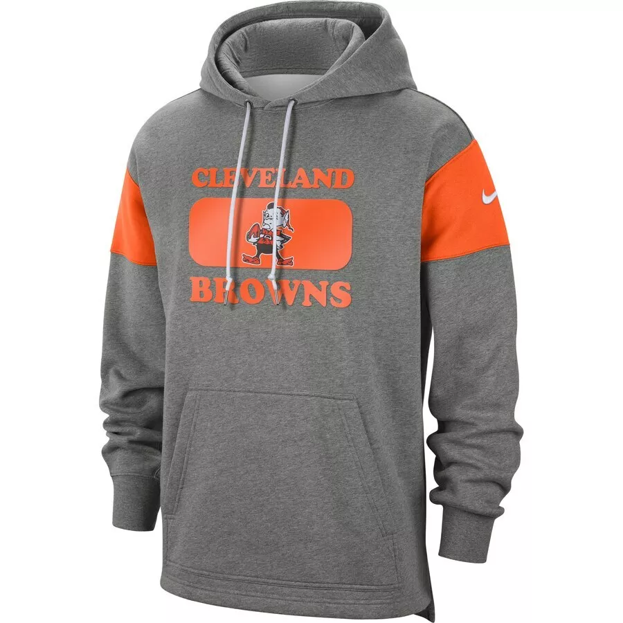 Cleveland Browns Nike Sideline Fan Gear Historic Pullover Hoodie Sweatshirt  NFL