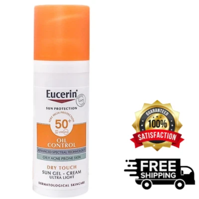 50ml of Eucerin Oil Control Sun Gel-Cream Dry Touch SPF50+ in the UK