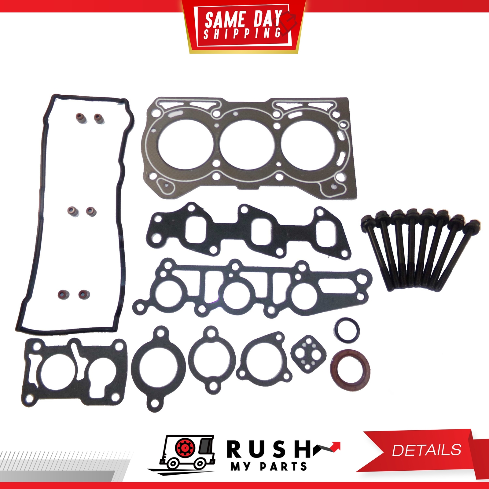 DNJ HGB526 Cylinder Head Set with Head Bolt Kit For 8900 Geo Metro 1