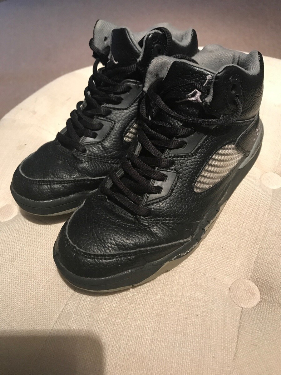 Jordan 5 Retro Used Kids Size 2.5y /Black-Metallic Silver | eBay Jordan 5 Retro Used Kids Size 2.5y /Black-Metallic Silver | eBay