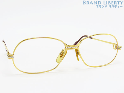 Cartier Panthere Sunglasses 56 17 135 Gold Plated Vintage Frames