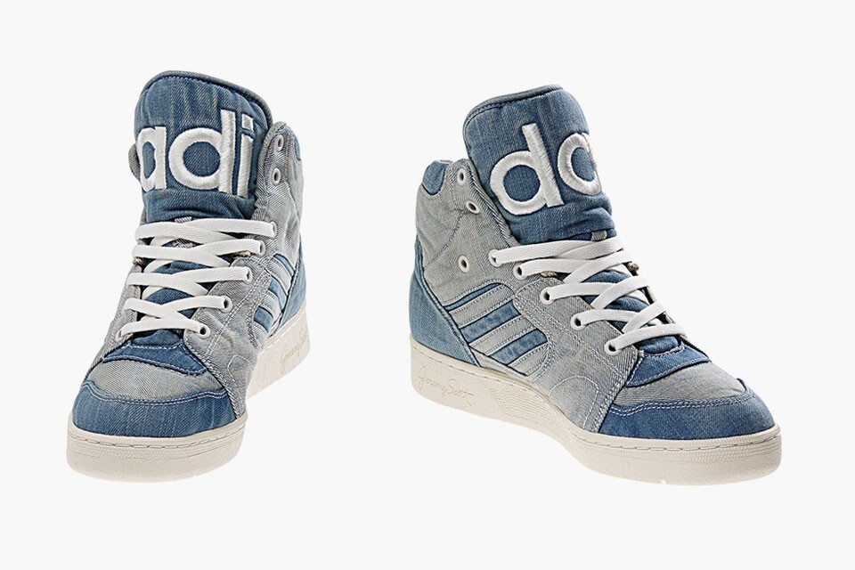 adidas x JEREMY SCOTT ハイカットスニーカー Adidas Originals sneakers Jeremy Scott Instinct Hi Denim