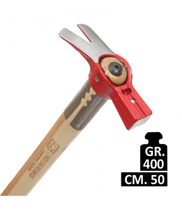 Mass martello da carpentiere 400C gr.400 manico legno cm50 martello carpentiere