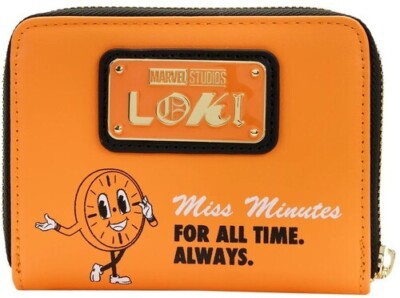 WB LOUNGEFLY MARVEL: LOKI TVA MISS MINUTES ZIP AROUND WALLET | eBay