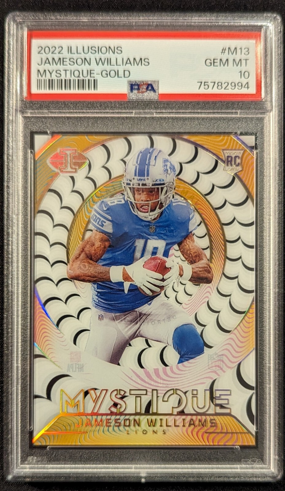 Jameson Williams Panini Illusions Mystique #M13 Gold