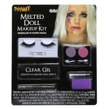 Broken Melted Doll Halloween Makeup Kit Eyelashes Eyeshadow Clear Gel 6145