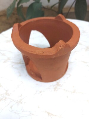Small Clay Cooking burner Earthenware Terracotta Cooking Stove BBQ Grill Holder