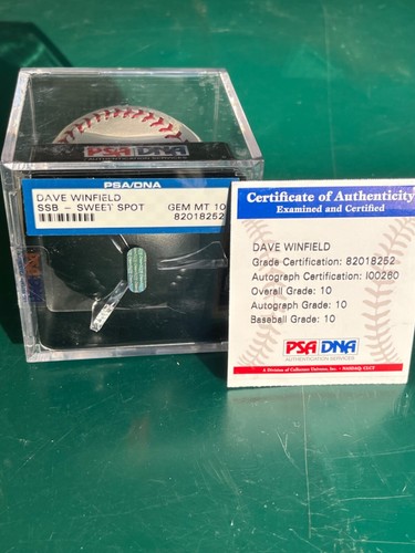 Dave Winfield Autographed Baseball New York Yankees PSA Graded GEM MINT 10 - Picture 2 of 2
