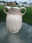 Vintage 1930s Red Wing Pottery Lotus Pink Vase Double Handle