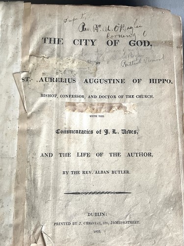 City Of God Augustine Of Hippo Juan Luis Vives 1822 Rare English Alban Butler - Bild 8 von 22