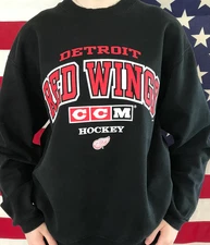 Detroit Red Wings CCM NHL Ice Hockey crewneck sweatshirt VK02540