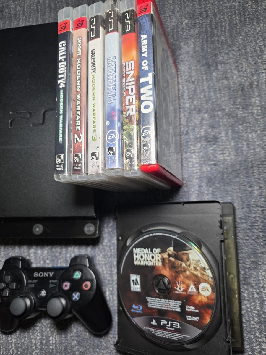 Sony PlayStation 3 PS3 Slim Console 160GB (3001A) With Cords