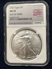 2026 MS 70 Silver Eagle early release 250 SEMIQUINCENTENNIAL # 445 / 1 of 50,000