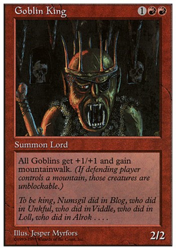 1x Goblin King MTG - Anthologies - Light Play