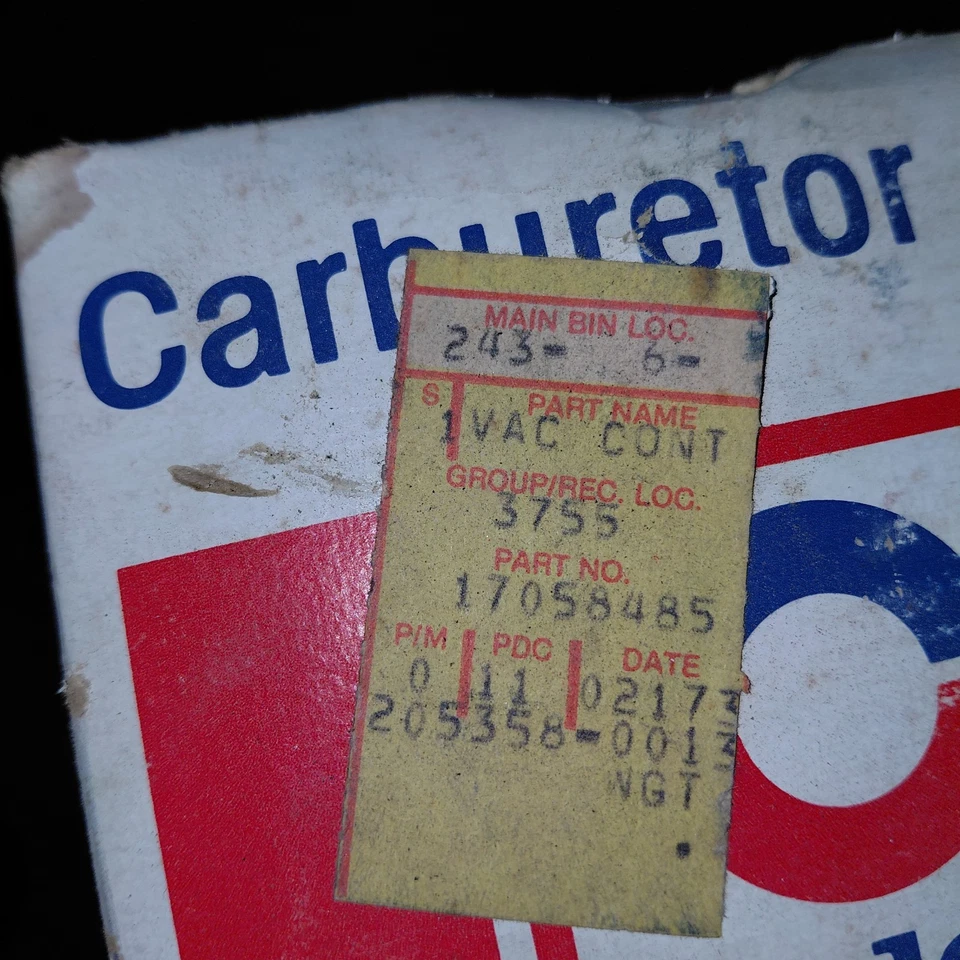 Nuevo de Lote Antiguo Carburador GM Delco Rochester Aspirador Choke Break # 17055885  Foto 2 de 2