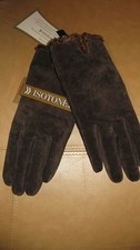 Gloves Women Isotoner Brown Large New