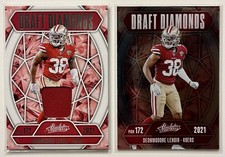 2025 Absolute Football - Deommodore Lenoir (2) Card Draft Diamonds Lot 49ers