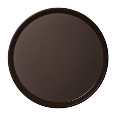 Cambro PT1400167 14 in Round Brown Polytread® Serving Tray
